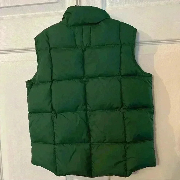 Lands End Boys Green Goose Down Snap Puffer Vest Size Medium 5-6 - Picture 3 of 5